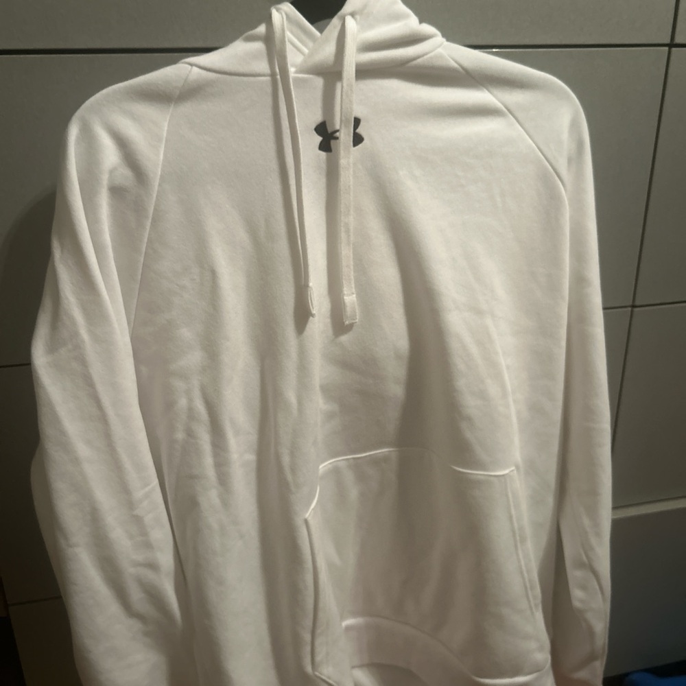 Under Armour Men's Classic White Hoodie